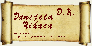 Danijela Mikača vizit kartica